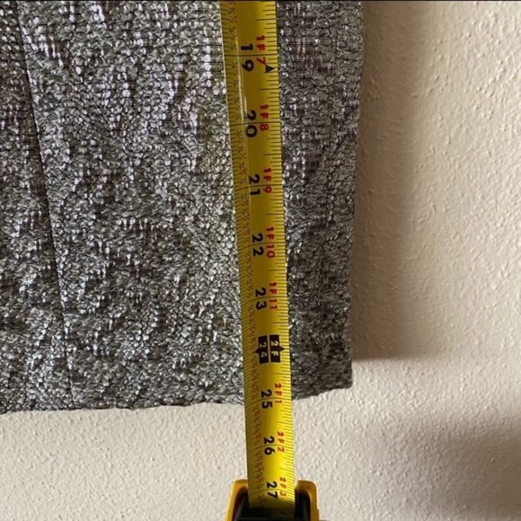 Lafayette 148 Silver Jacquard Brocade Wool Alpaca Blend Pencil Skirt Size 4 - Picture 8 of 11